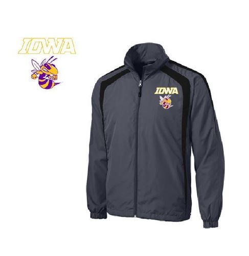 Picture of Iowa High School Grey Wind Jacket W/BEE