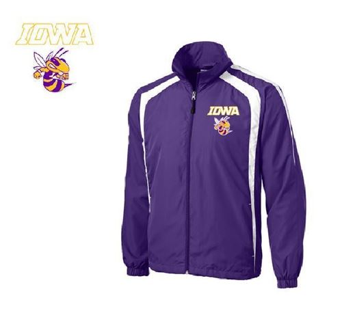 Picture of Iowa High School Purple Wind Jacket W/BEE