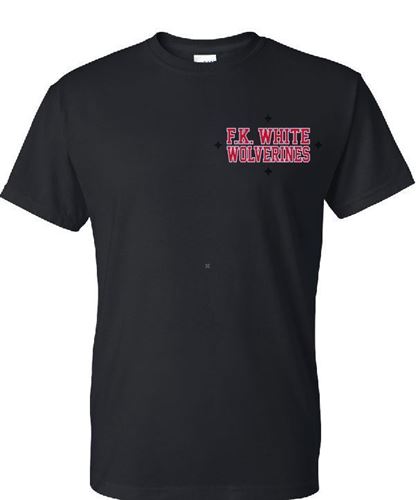 Picture of F.K. White BLACK Short Sleeve T-Shirts