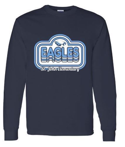 Picture of St. John Elementary NAVY Long Sleeve T-Shirt