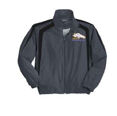 Picture of Moss Bluff Middle School Full Zip GREY Wind Jacket