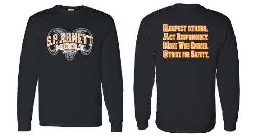 Picture of S.P. Arnett Middle School LONG SLEEVE T-Shirt